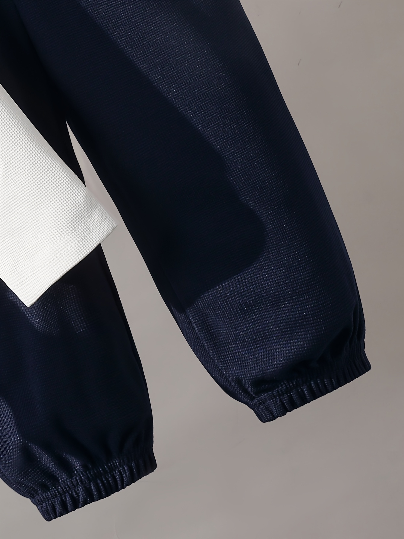 2pcs boys simple and comfortable spring autumn set deer   block lapel button up long sleeve top elastic waist drawstring pants   outfit for   for outdoor white 5