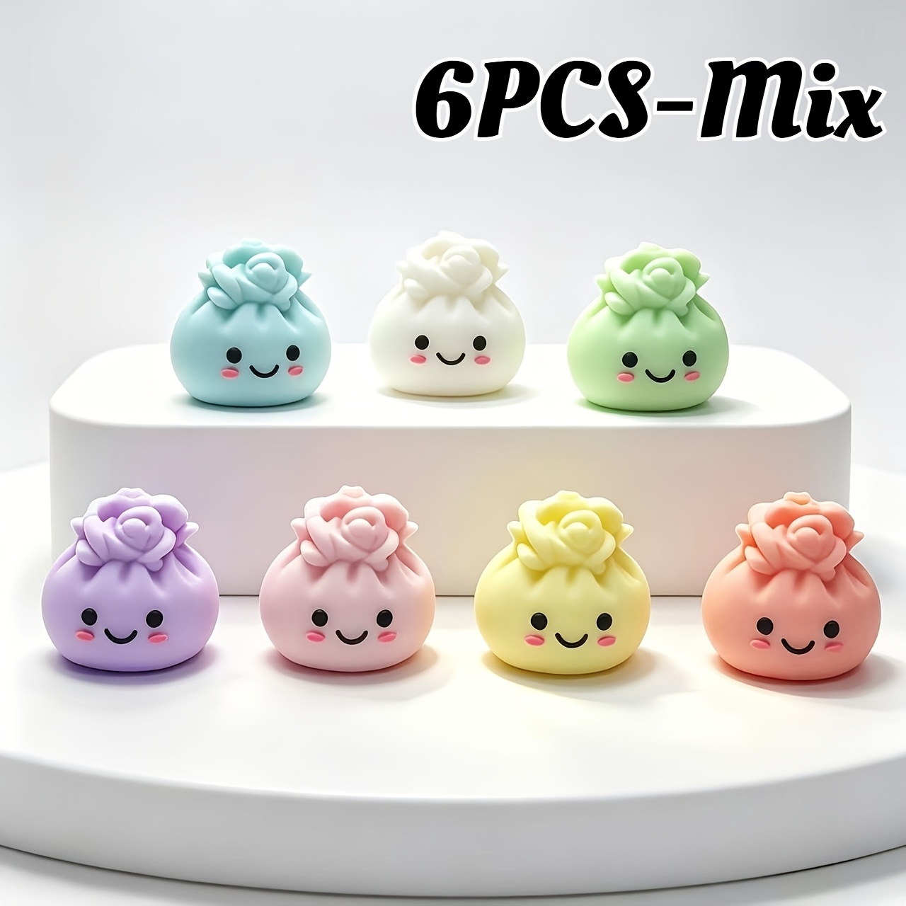TEMU 6-pack Rose Bun-shaped Needle Tip Protectors, Bun-shaped Silicone Needle Tip Caps, Knitting Needle Tip Covers, And Similar Styles. Knitting