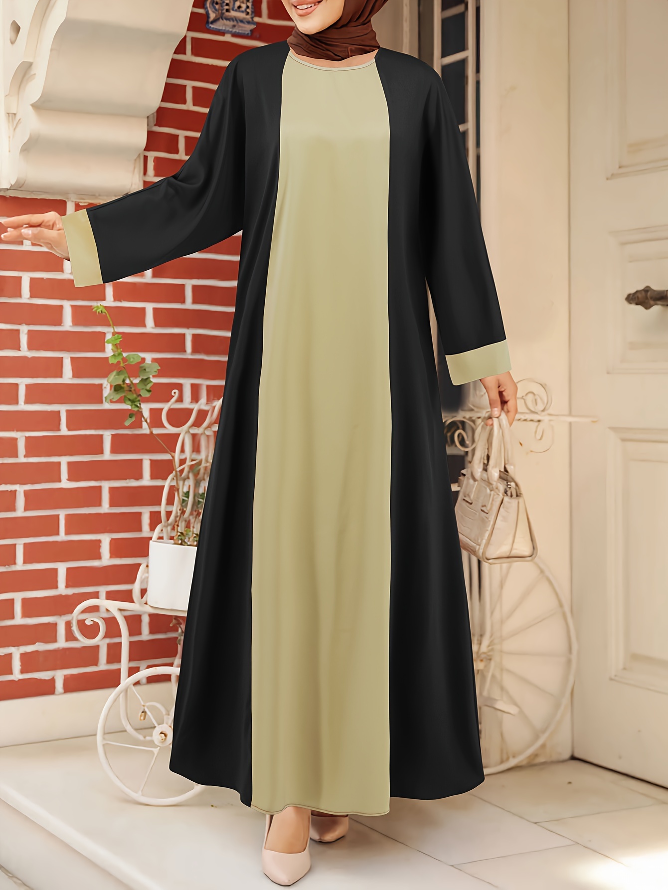 chinese dress ladies The Lila Modest Floral Dress main image 1