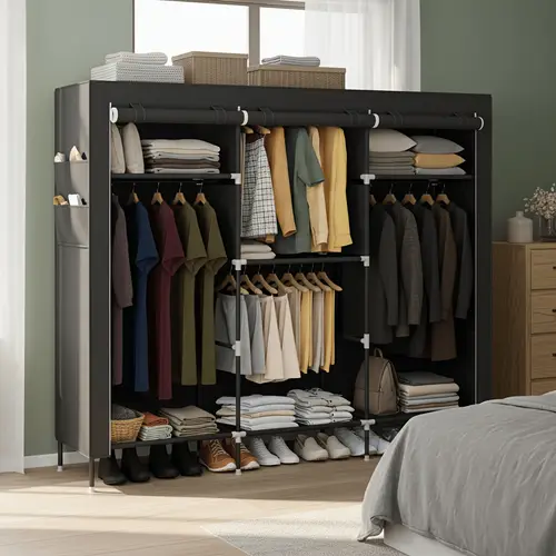 Clothes Rack Modular clothes organizer sold on Temu United States