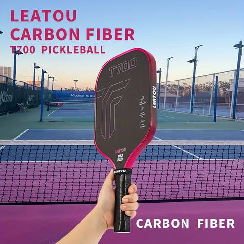 the 2025 t700 carbon fiber matte pickleball features a gradient color border design ideal for professional competitive racket sports with a 16mm thickened material it in colors