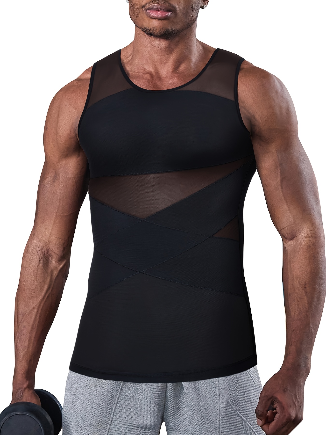body shaper men's shapewear vest *'s Fit Shirt Shapewear Body Shaper Vest for Gynecomastia, Sleeveless  Shapewear Vest