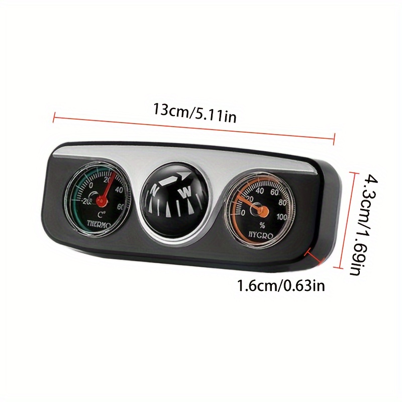 Auto dekoration Thermometer Kompass Multifunktionsrichtung - Temu