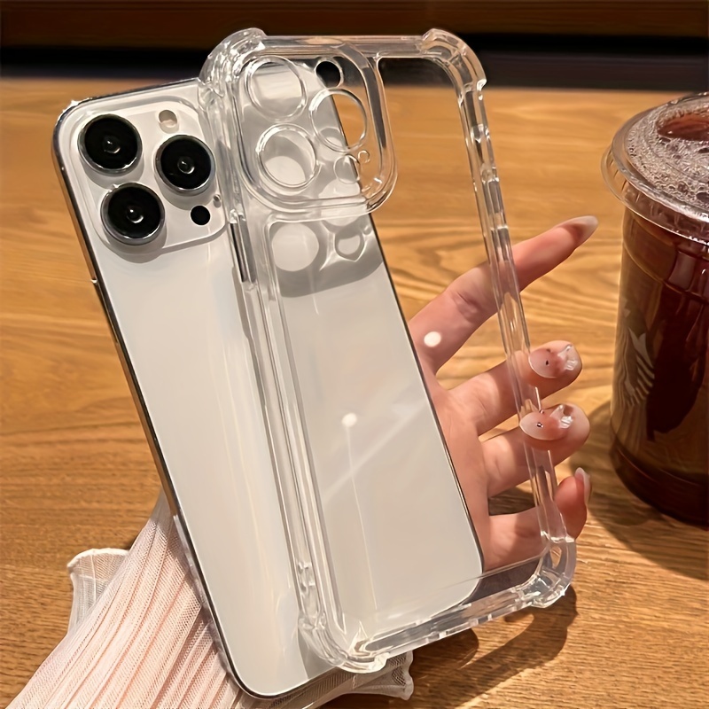 

The Transparent Shockproof Case With Is Compatible With Iphone 15, 14, 13, 12, And 11 , As Well As And 13 Mini, Providing Lens Protection For Iphone 15 And 14 Plus Accessories.