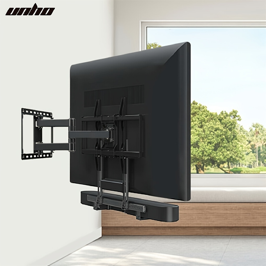 

Universal Soundbar Bracket Wall Mounted Sound Mount Under/ Over Tv , For , For Soundbars With/without Holes