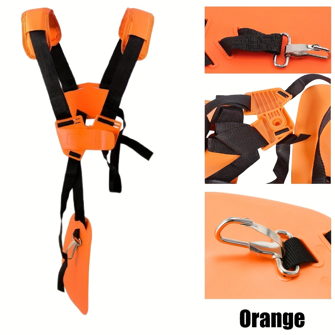 TEMU Adjustable Universal , Durable Nylon String Trimmer Strap, Double Shoulder Trimmer Attachment, Tools Accessory For
