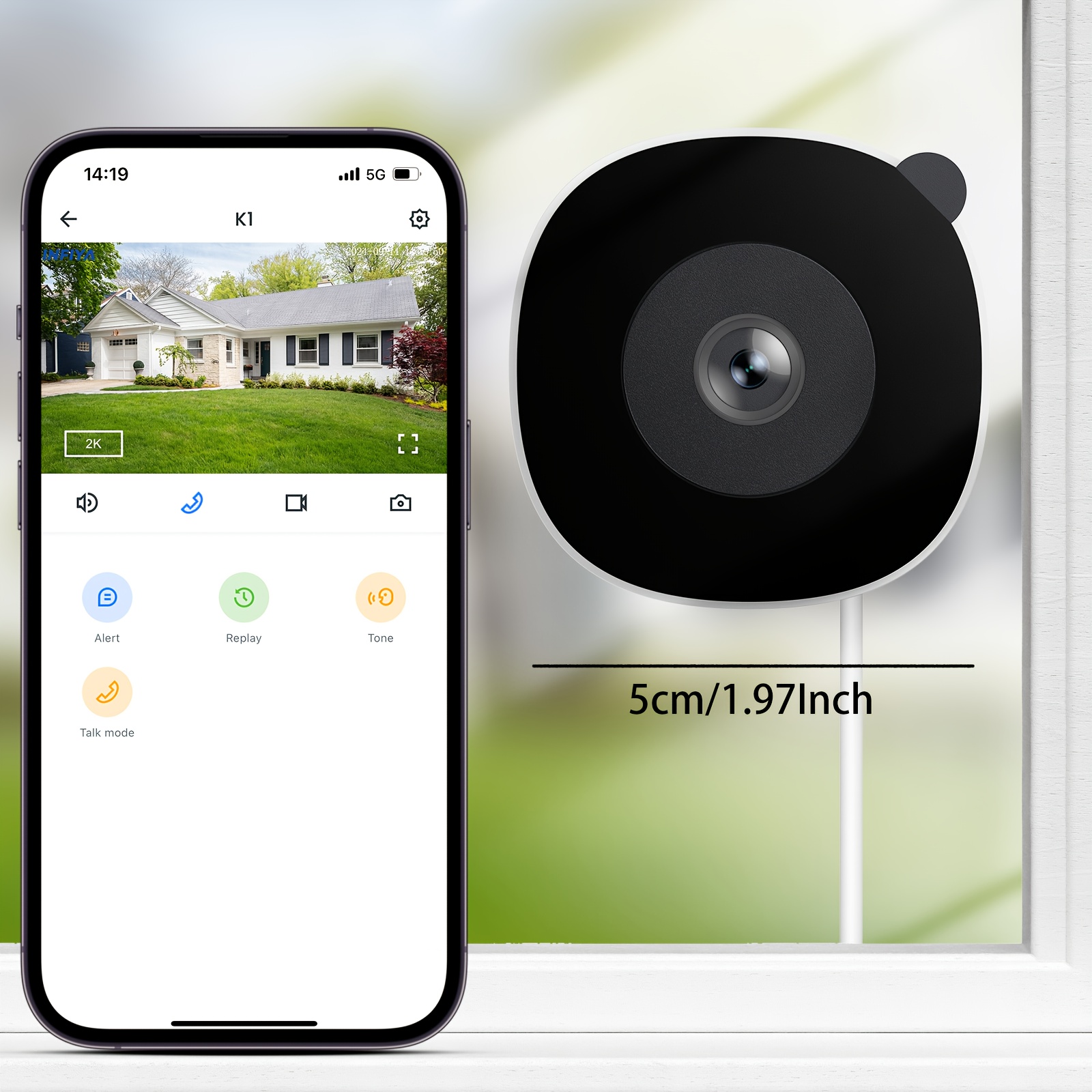 3mp window camera security camera two way audio Temu