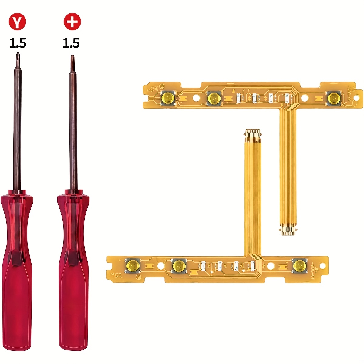 TEMU Set compatibile NS Switch SR/SL Cavo a nastro per di sincronizzazione sinistra e per riparazioni controller Joy-Con NS Switch - strumenti di