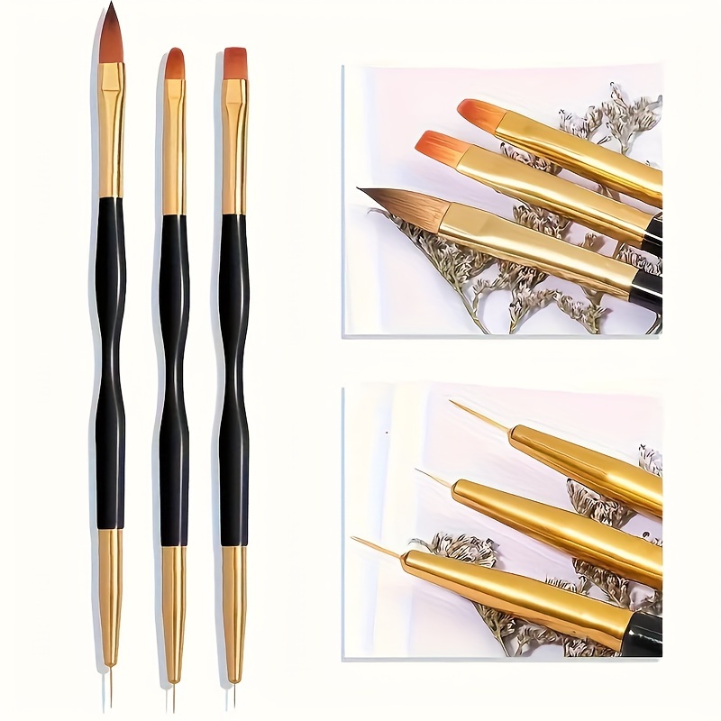 

1/3pcs Art Brushes Set, Gel Polish Art Pen Painting , Striping Art Brushes For Long Lines, Gel , Art Diy Manicure