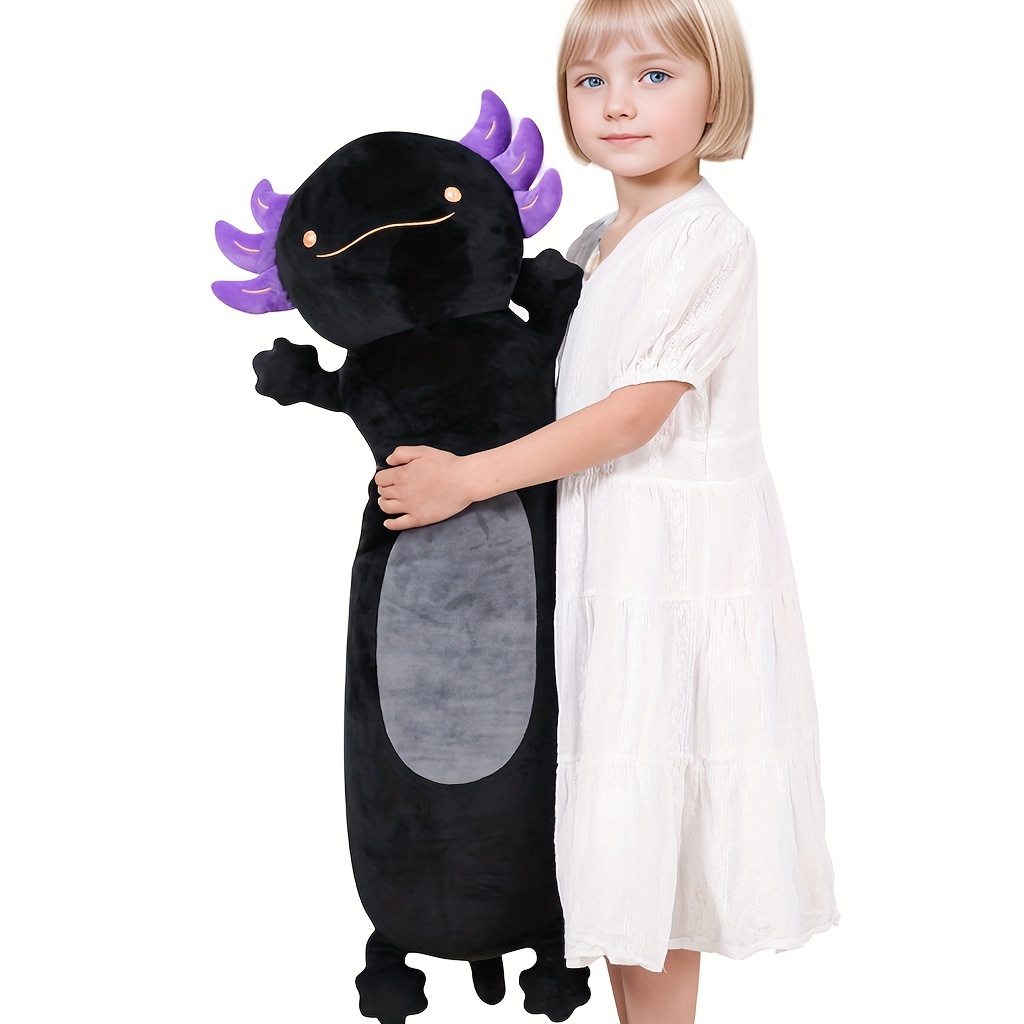 

36inch Cute Black Axolotl Plush, Large Axolotl Stuffed Animals Toys Plushies, Gift For Kids Boys Girls Birthday, Valentine, Easter