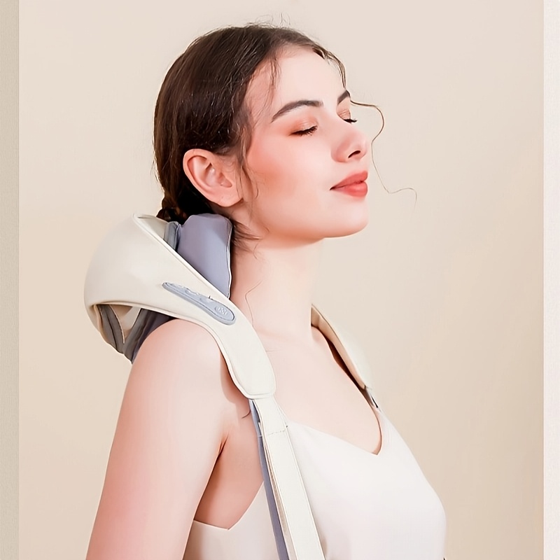usb rechargeable neck massager lumbar and shoulder massager automatic cervical     muscle massager 0