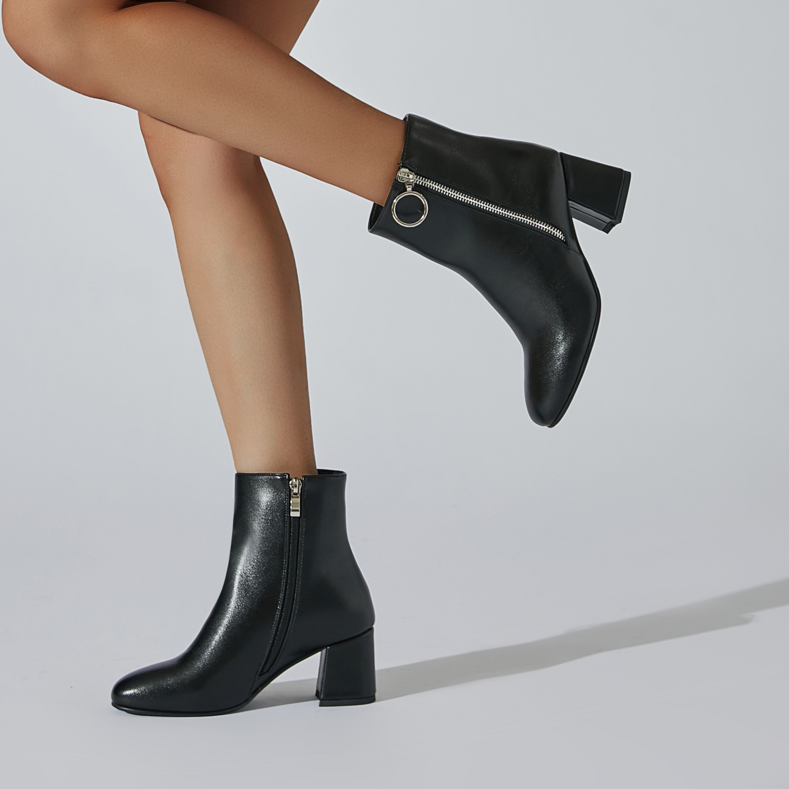 2 inch heel ankle boots best sale