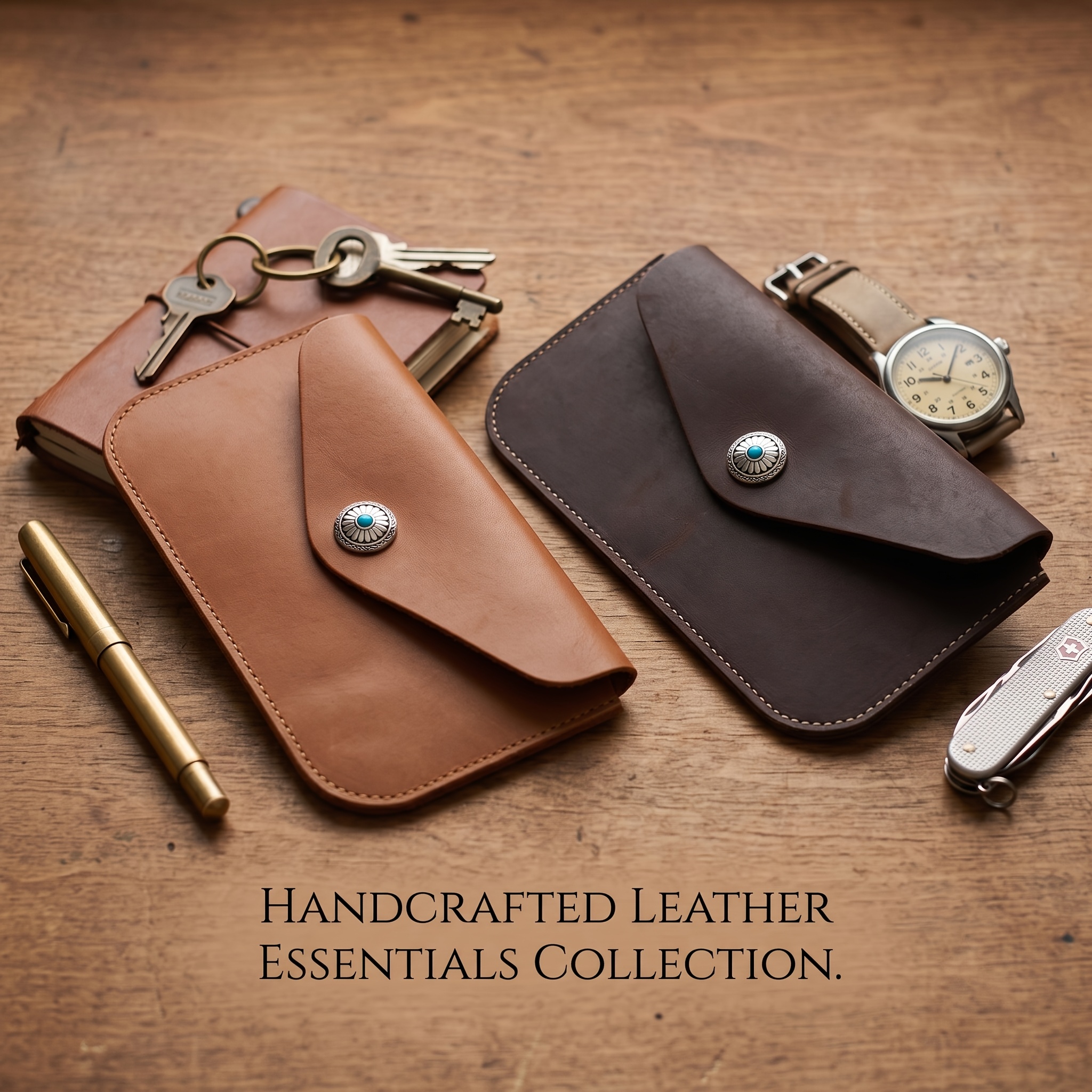 Real Leather Belt Pouch Holster Case, Universal Phone Waist Bag