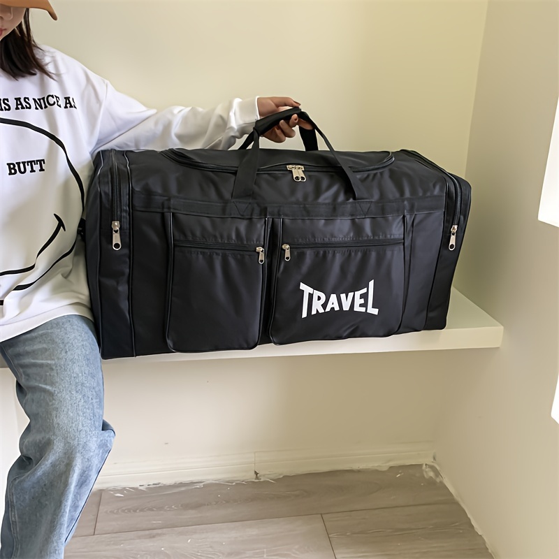 

1pc Large Tote Bag, Men's Large Capacity Business Trip Travel Handbag, Portable Luggage Bag, Lightweight Crossbody Bag