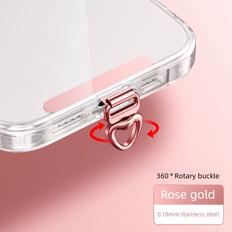 Phone Pad Ultra-thin Stainless Steel Clip Back Sticker Connection Card 0.18mm Metal High-end Rotating Anti-lost Sticker