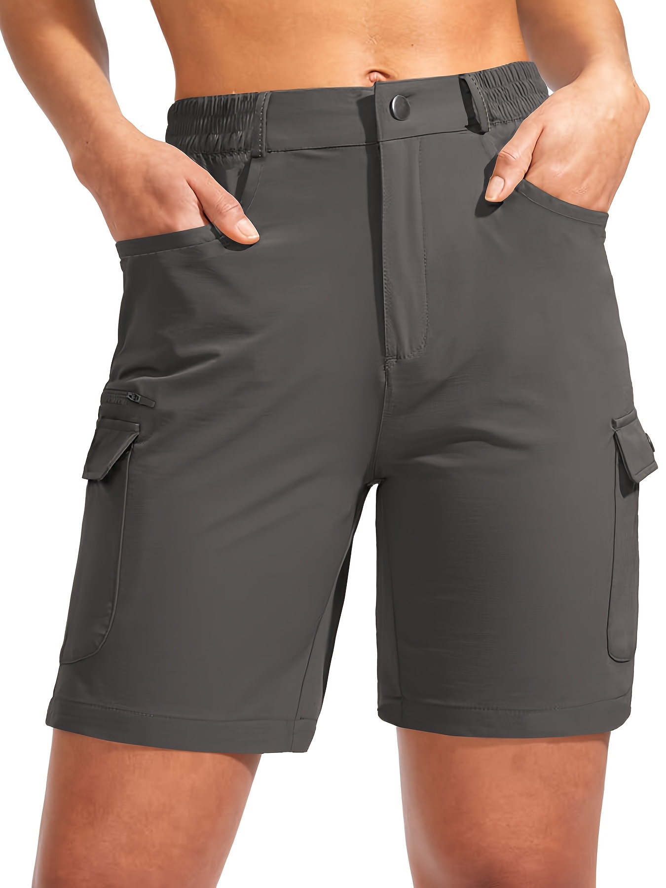 Knee Length Women's Bermuda Cargo Shorts Mofiz Womens Cargo