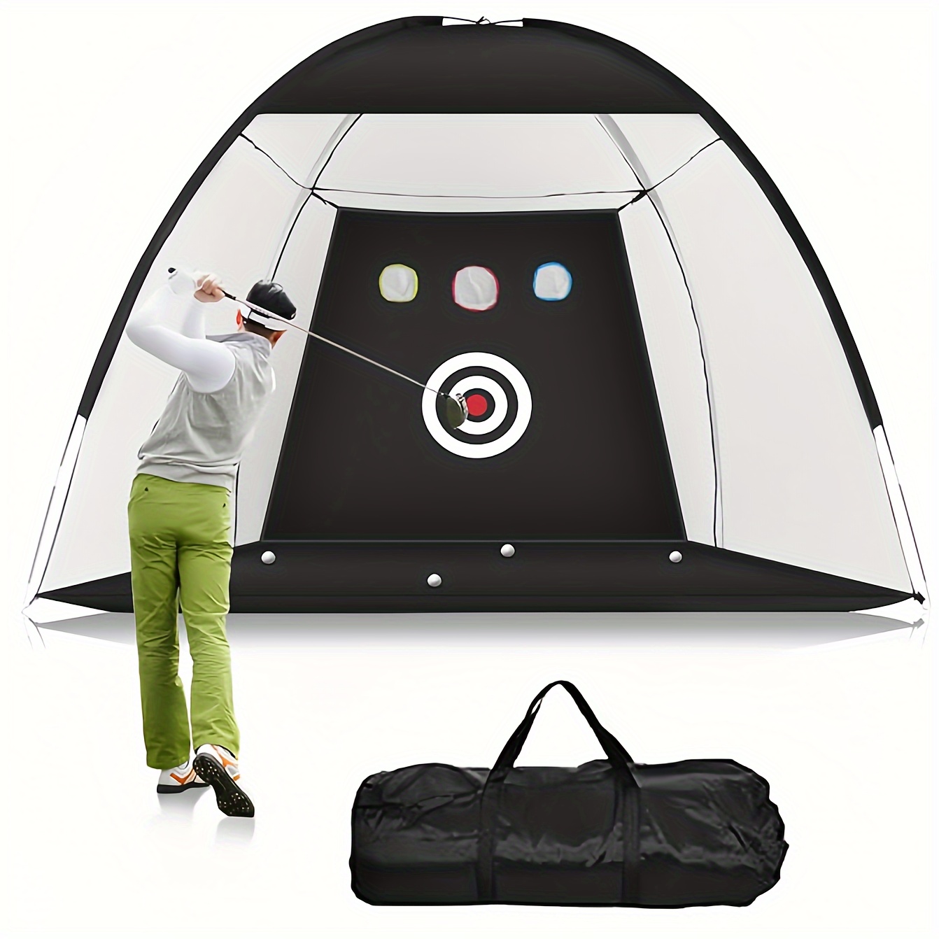 

Practice Net With & Mats - Indoor/outdoor Swing Training For Men, Fathers, Boys & Pros - Polyester,