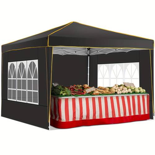 3.05x3.05meter Outdoor Tent , Portable 4-Sided Sunshade Canopy for Wedding Parties, Festivals, and Camping Events