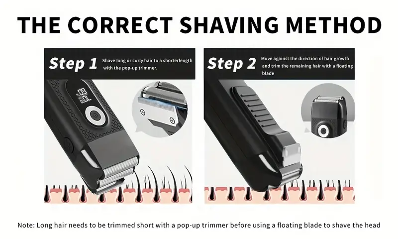 electric shaver for men reciprocating professional rechargeable waterptoof electric foil shaver beard bald head trimmer men gift details 7