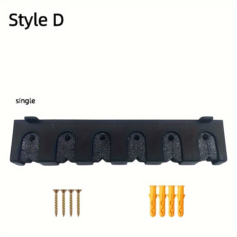 6 hole wall mounted fishing rod rack durable plastic fishing - Temu