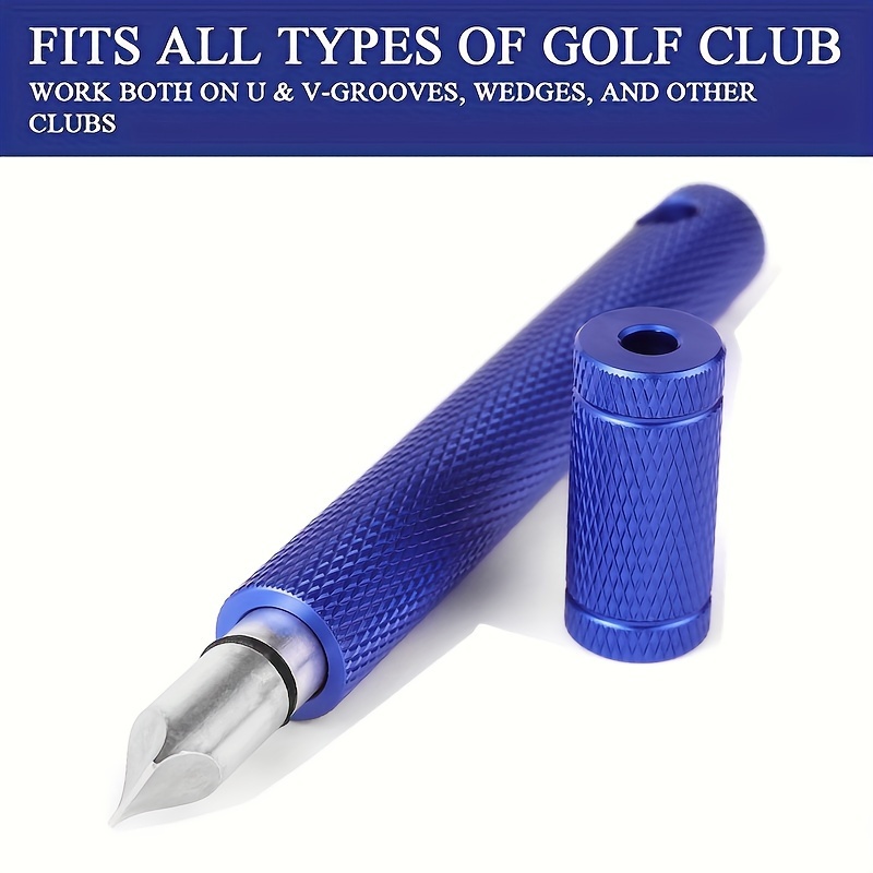 Enhance Your Golf Game: Multi-Colored Groove Sharpener for Improved Backspin And Accuracy - Compatible with U And V Grooves, to Use