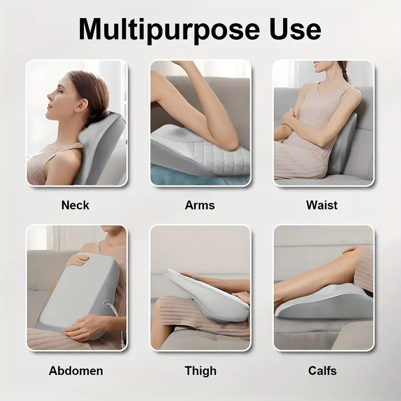 back massager with shoulder massager with 3d kneading massage pillow for back neck shoulder leg rechargeable massagers birthday gifts for women men mom dad details 3