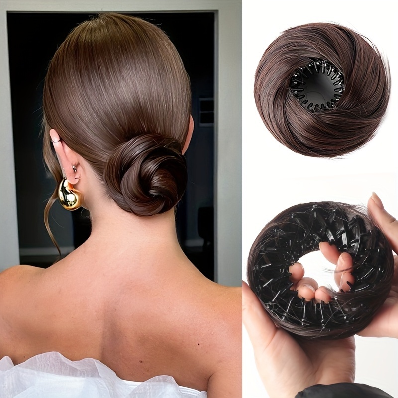 TEMU 4in Bun Adjustable Magic Hair Clip, Women's Hair Accessory, Suitable For Daily Wear