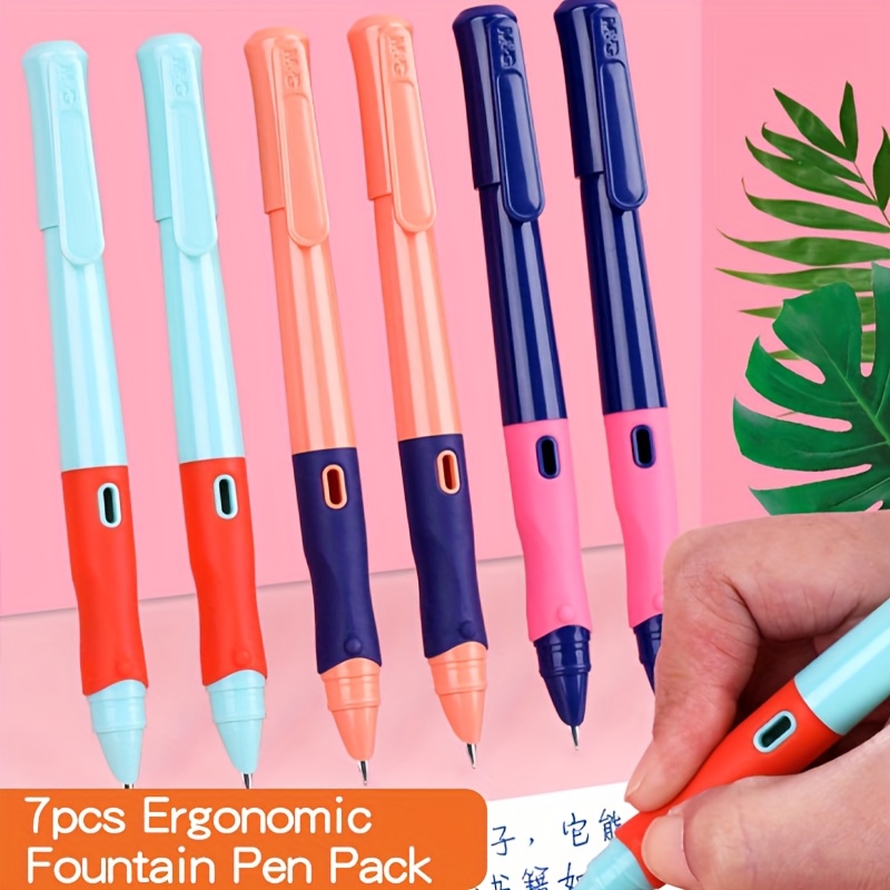 Online College Fountain Pen - Medium Nib With Soft Grip For Students & Beginners (Made In Germany)