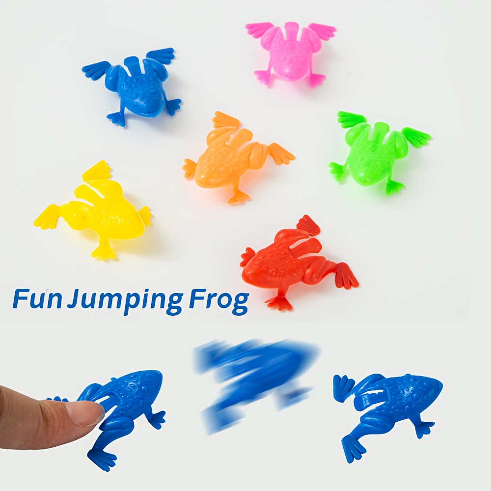 20/50pcs Mini Jumping Frogs Colorful Plastic Finger Toys for Party  Favors, Ideal Birthday Gifts for Halloween, Christmas Event Part