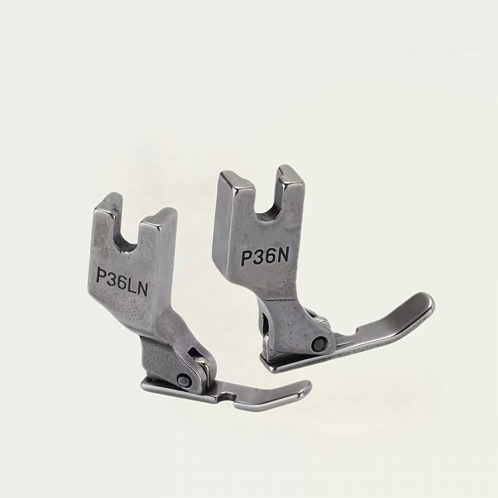 TEMU 2pcs Of Small Presser Feet With Zippers P36n/p36ln For Industrial Sewing Machine Flatbed Presser Feet