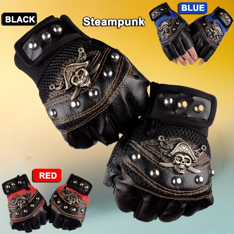 

1 Fingerless Cycling Gloves - Polyester Gloves -and- , , - Universal 's Day, Easter, Christmas, Halloween, New