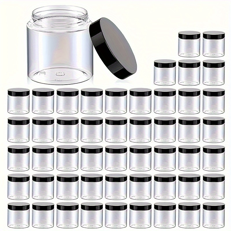 

12-pack 4oz Plastic Jars With , Refillable Containers For Lotions, Creams, Salves, Body , Cosmetics, Beads, Samples, Travel Storage - -free, Twist