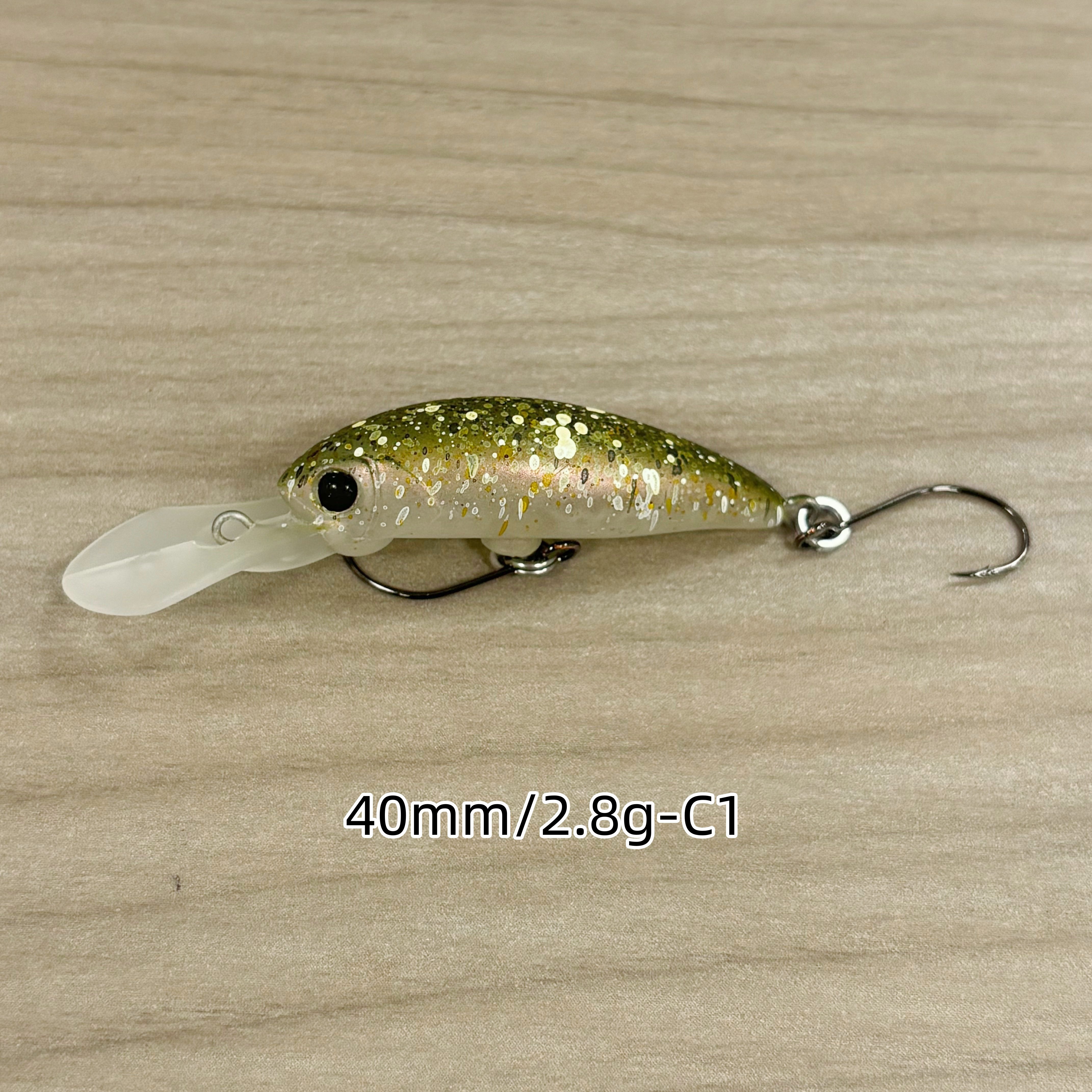 TEMU Leydun 40mm 2.8g Micro Minnow Floating Long Tongue Plate Minnow , Fishing Lure, Fishing Gear, Fishing Accessories, Fishing Equipment, Fishing