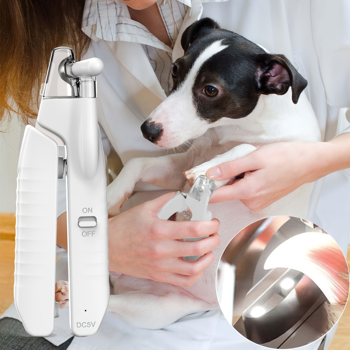 

Usb Rechargeable Pet Nail Clippers With Led Light - -sharp, Blade | Vet-recommended Trimming Tool For