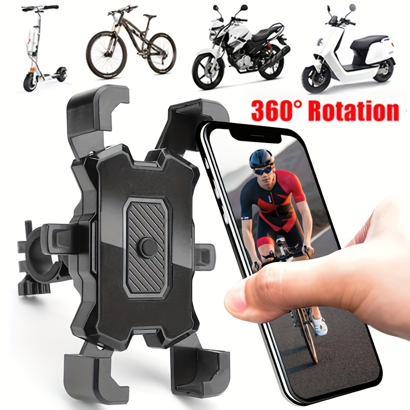 

Innovative Four-claw Motorcycle Phone Holder With Automatic Lock For Electric Bicycle Handlebar Navigation Phone Mount