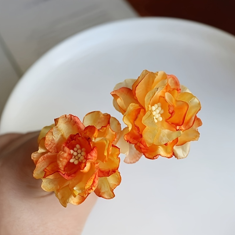 2pcs set womens vintage hanfu flower u shaped hairpin suitable for traditional costume headwear