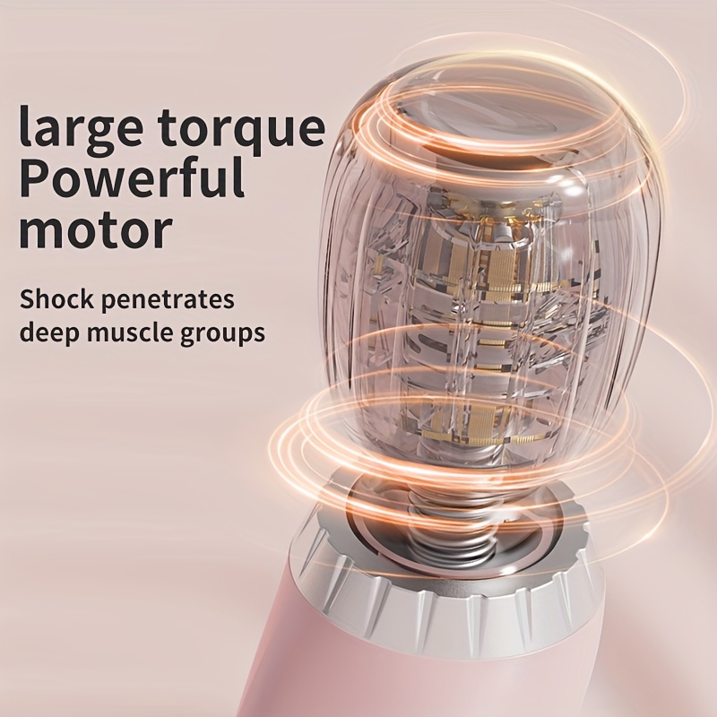 Portable Handheld Massager, USB Rechargeable Relaxation Massage Stick, 5 Adjustable Modes, Suitable for Relaxing The Neck, Back, Legs, And Waist, Perfect for Home, School, Work, And Travel. A Great Holiday Gift for Family, Parents, And Friends.