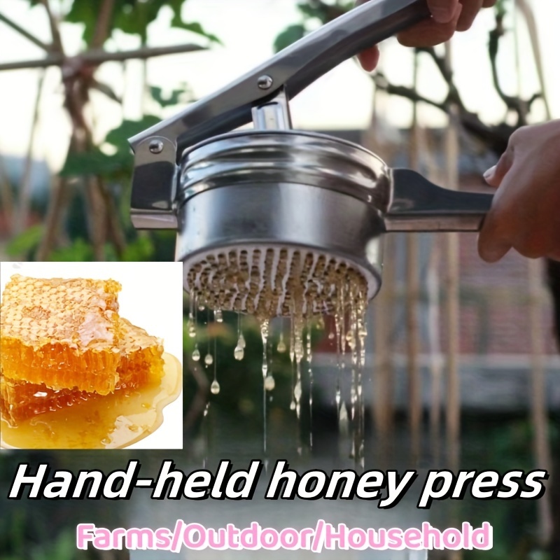 

Easy-squeeze Stainless Steel Honey Press - Compact Handheld Extractor For Home Use, Farming & Urban