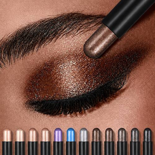 long lasting waterproof eyeshadow stick suitable for shimmer glitter with brush tip buildable color for to night looks ideal for music festivals parties casual attire