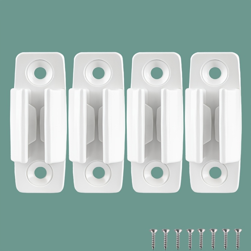 TEMU 4pcs Rv Awning Hand Crank Rod Support Hooks | Awning Rod Fixing Clamp Storage Bracket, Lightweight And Durable, Made Of Abs Material, Suitable