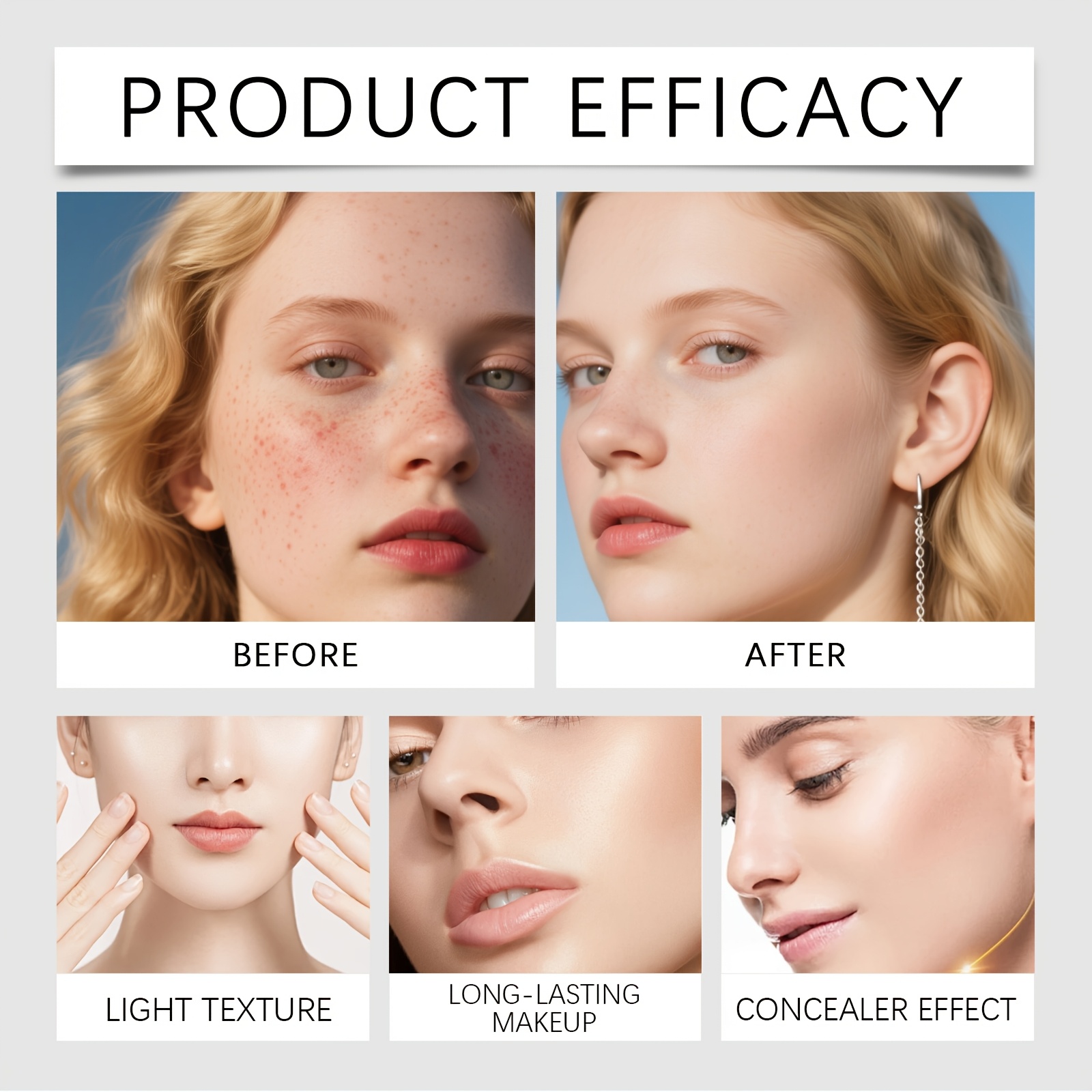 2 in 1 color changing foundation stick spring summer essential gift for girlfriend mother friend lightweight multi functional foundation stick with brush multi color       Product details 8