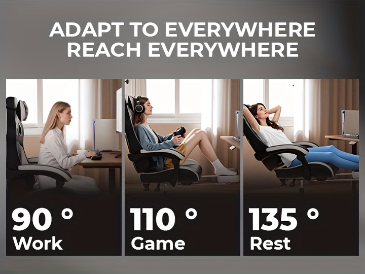 A Gaming Chair Designed for Esports, Featuring Ergonomic Support with a Footrest, a Racing Style with an Adjustable Headrest, And a Computer Chair That Allows Height And Lumbar Adjustments, Ideal for Both Home Office Use And Gaming