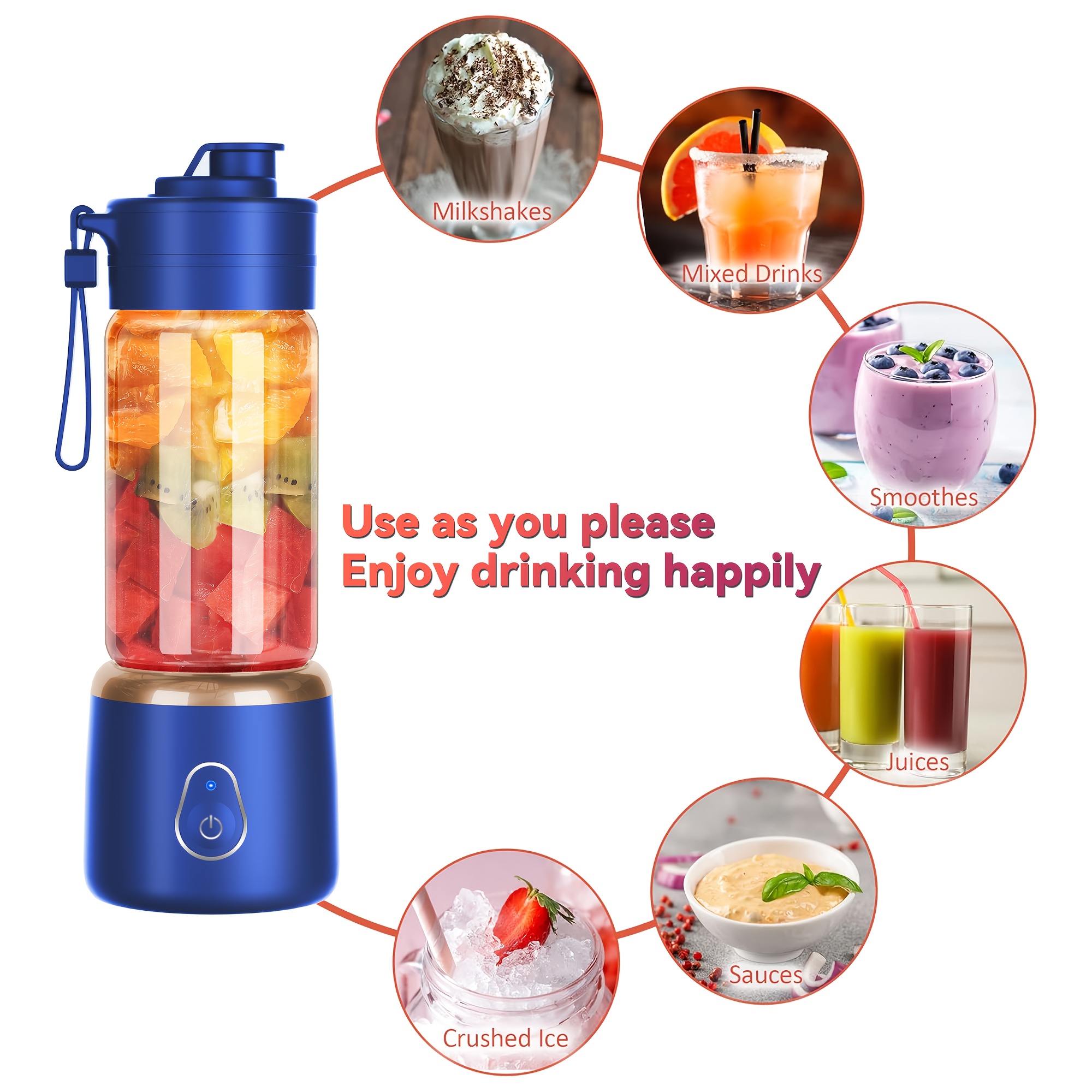 Rechargeable Mini USB Juicer, Portable USB Blender with Cup,... product image 6
