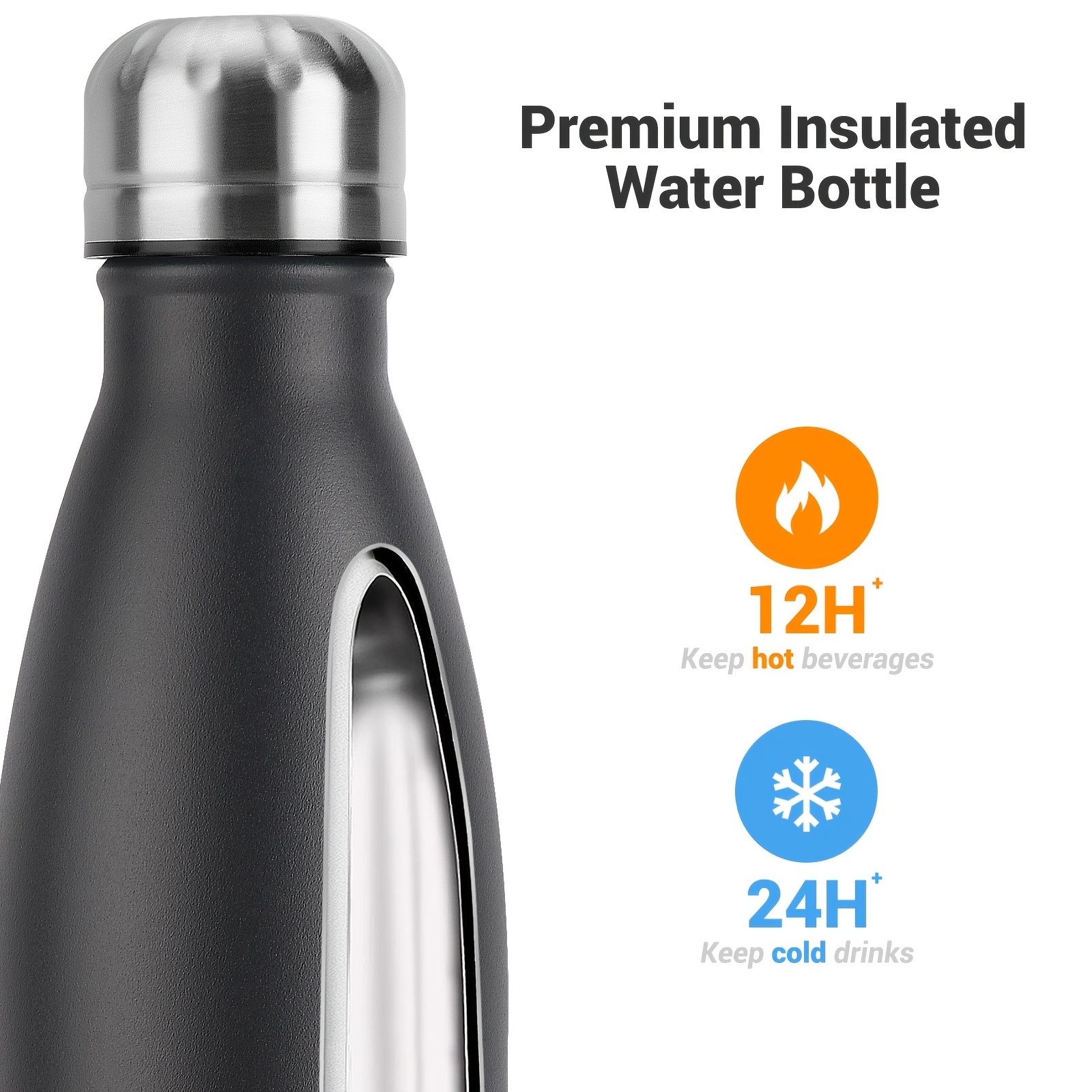1pc stainless steel water bottle 24 hours cold 12 - Temu United Arab  Emirates
