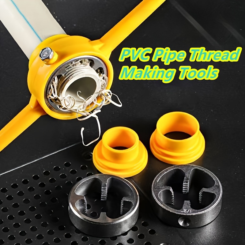 6piece Pvc Pipe Threading Tool Kit Durable Metal Hand Tools For Easy