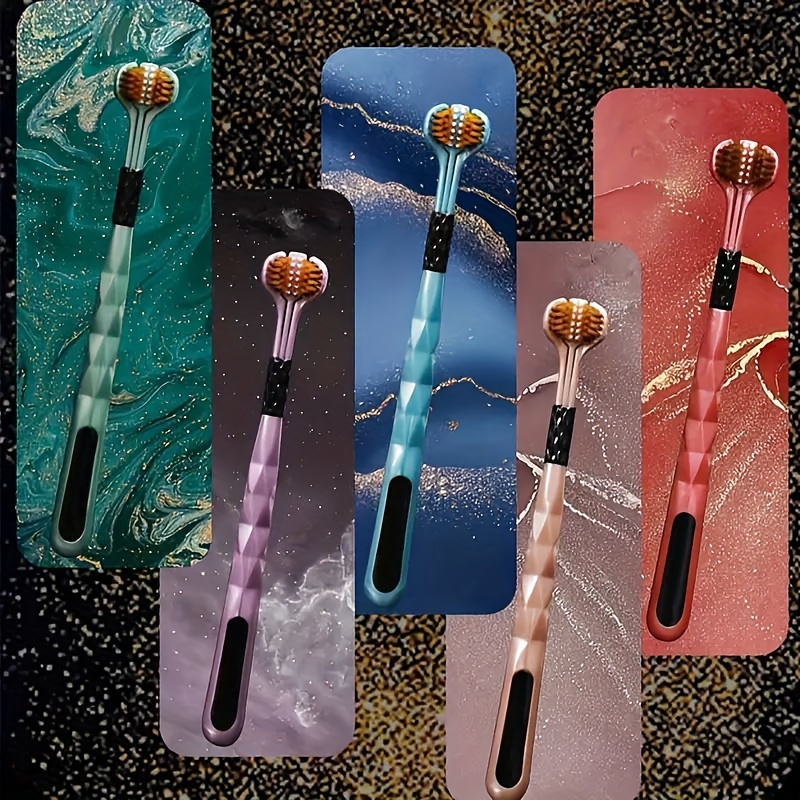 5pcs Adult Soft Nylon Bristle Toothbrush Set