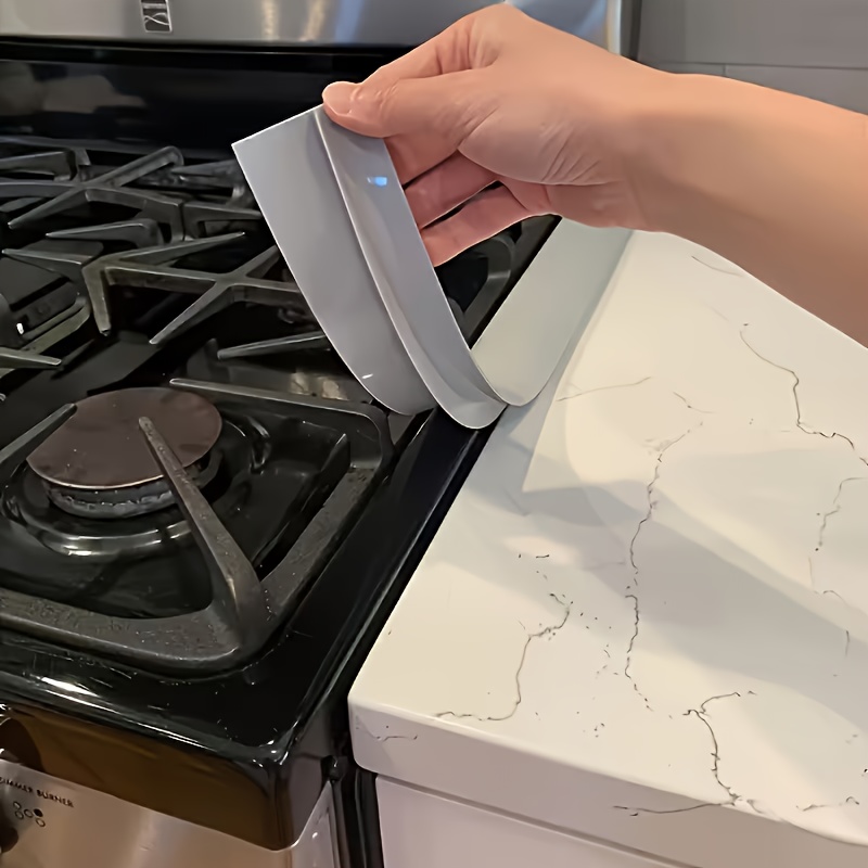 set of two t shaped silicone sealing strips measuring 21 inches resistant to high temperatures and stain resistant suitable for easy to       kitchen countertops ovens and dishwashers