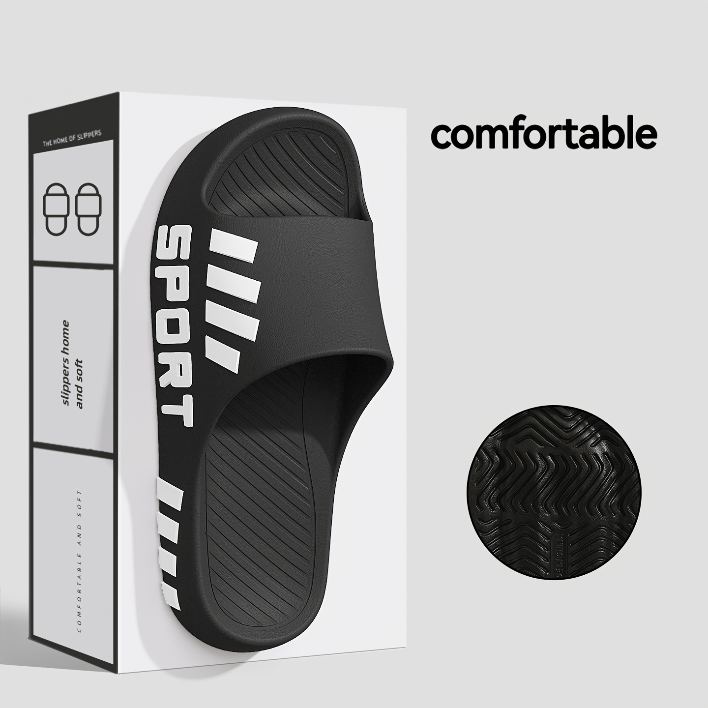 E-shop 2026 Sommer Paar Hausschuhe, Leichte Rückfedernde Weichsohlen Damen Sommer Sandalen, Badeschuhe für Innen- Außenbereich, Unisex Casual Flache
