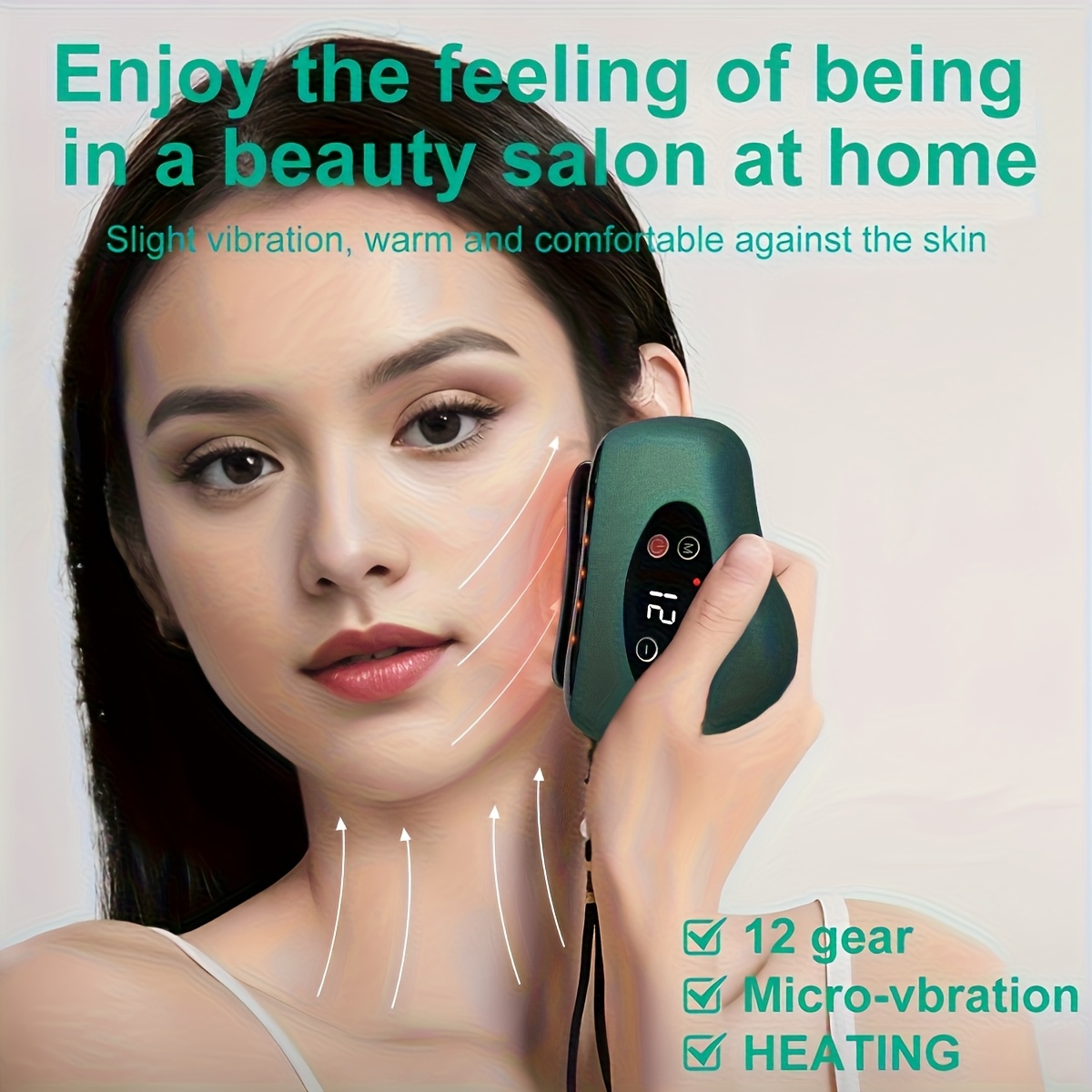 NIJ 12 Adjustable USB Charging Home Portable Beauty Electric Scraping Board