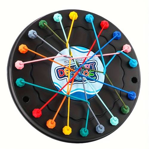 1 set casual multi person interactive board training puzzle development rope disentanglement toy suitable for children over adult parties christmas halloween thanksgiving new year party gift bag